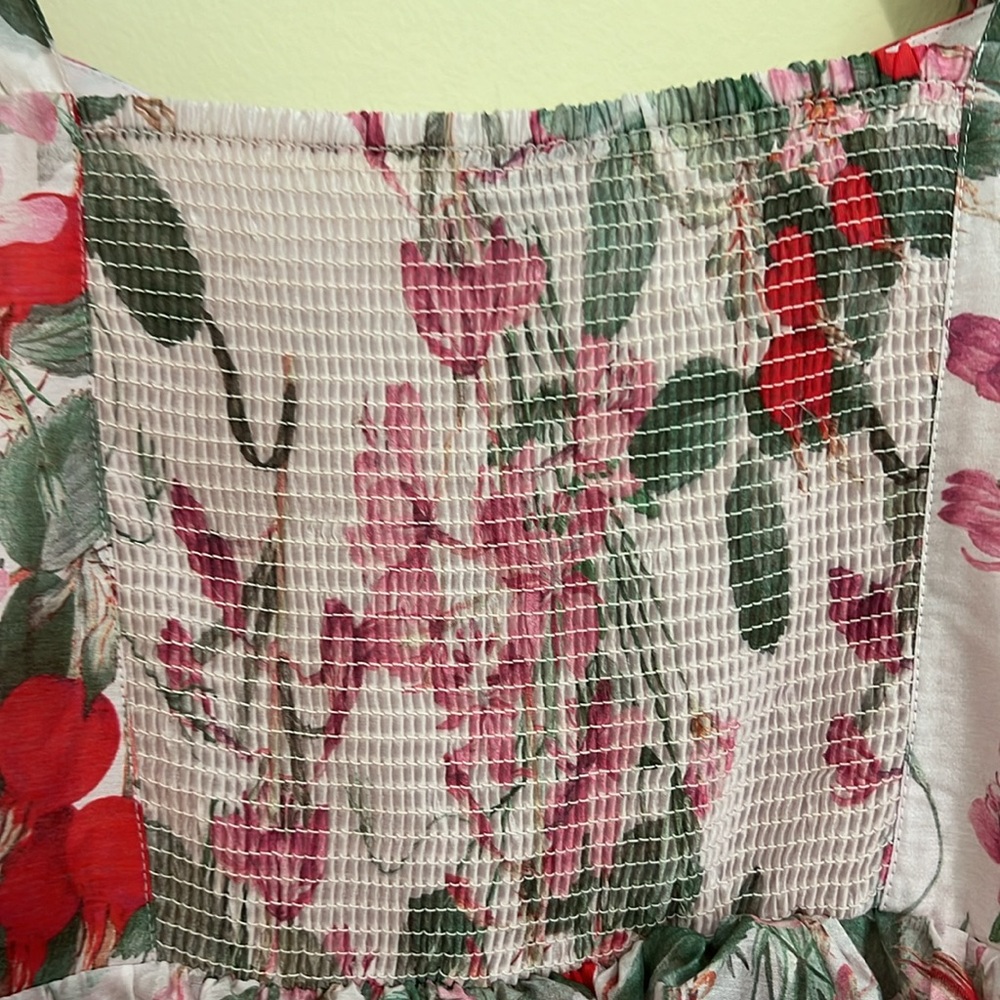 & Other Stories Corset front Tiered Floral Ruffled maxi Dress size 12 NWOT - Picture 7 of 12